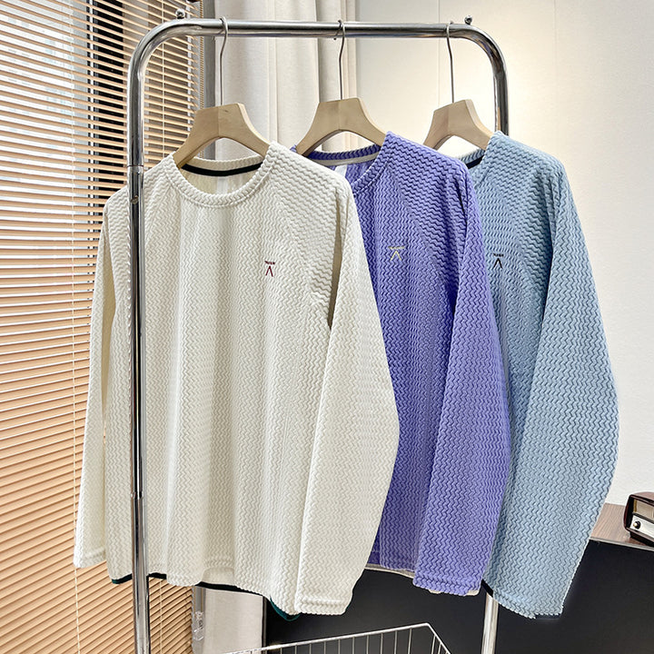Damen stilvolles Langarmshirt mit strukturiertem Design Drune