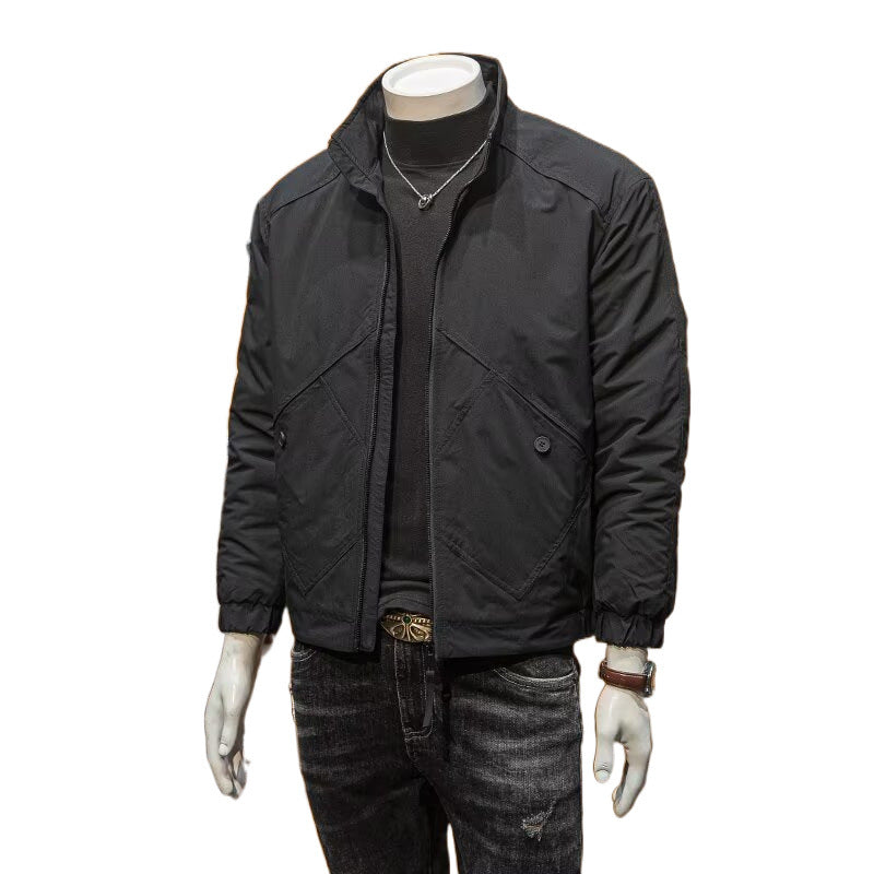 Herren Kurze Steppjacke mit hohem Kragen Drune