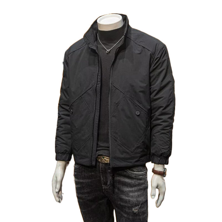 Herren Kurze Steppjacke mit hohem Kragen Drune