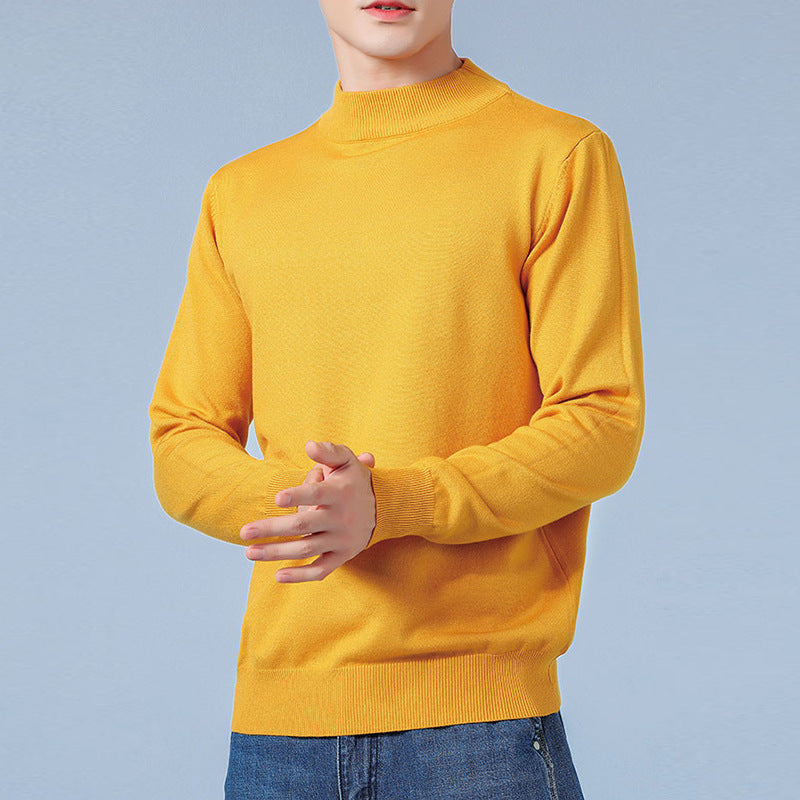 Herren Feiner Mockneck-Pullover aus hochwertigem Feinstrick mit gerippten Abschlüssen Drune