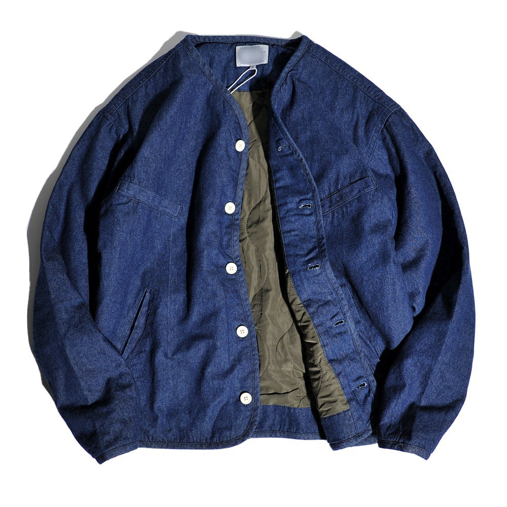 Herren Wärmeisolierte Denim-Jacke Drune