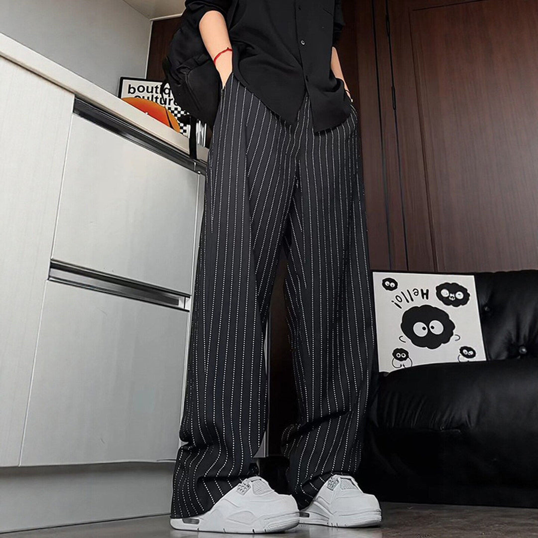 Damen Hochtaillierte Streifenhose Drune