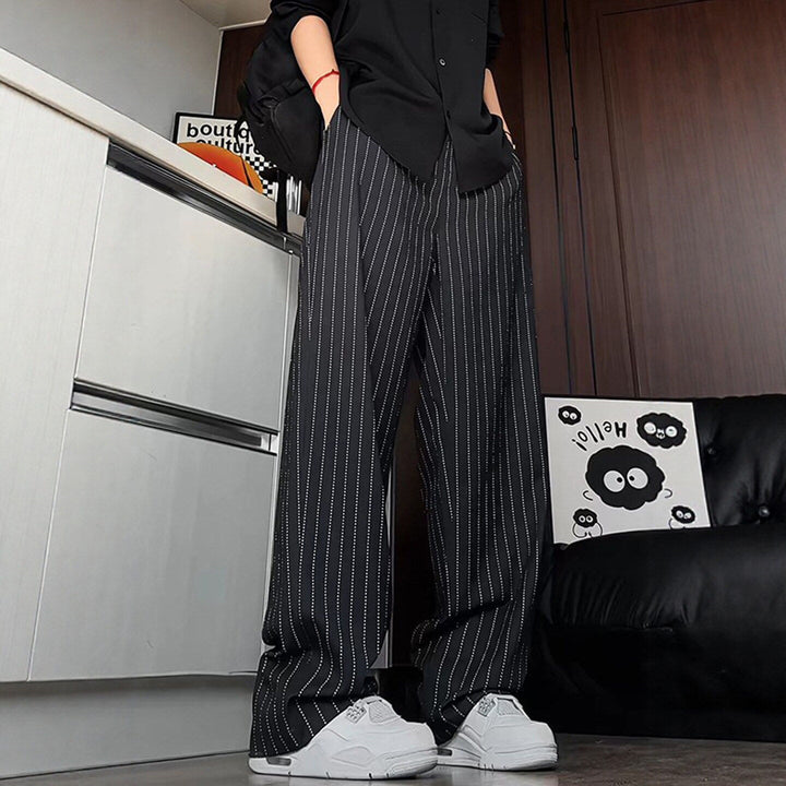 Damen Hochtaillierte Streifenhose Drune