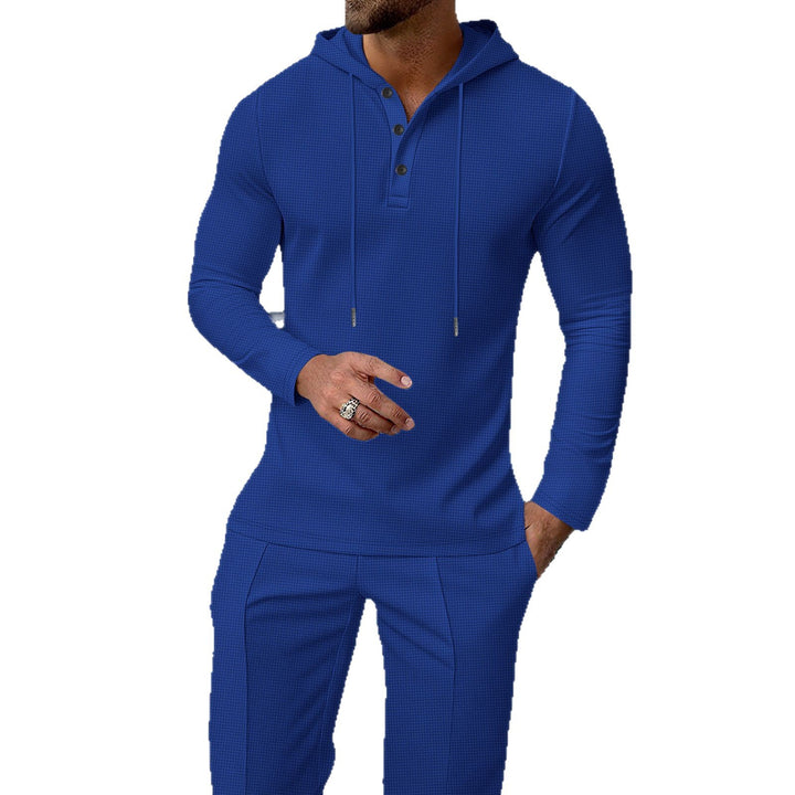 Herren sportives Hoodie und Jogginghose Set im strukturierten Design Drune
