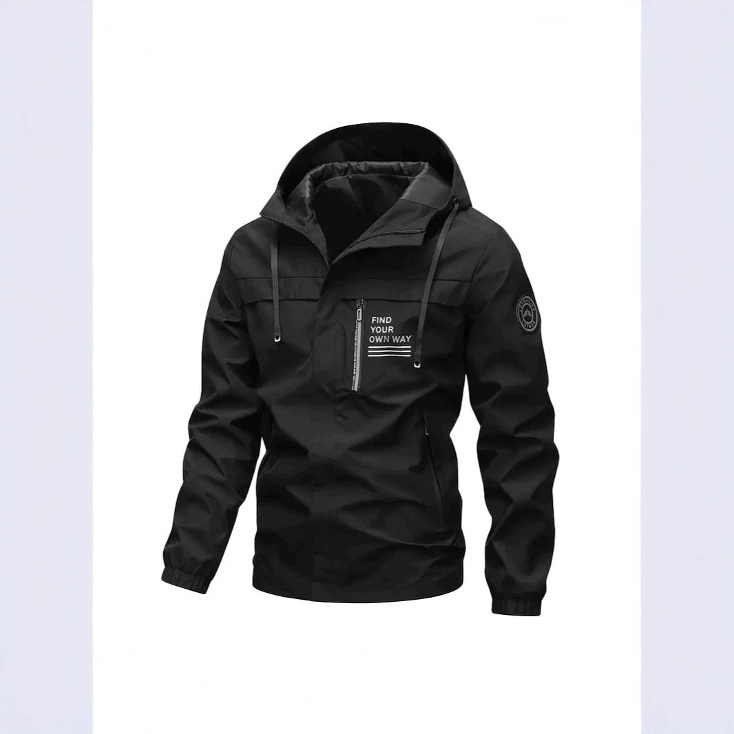 Herren Funktionsjacke mit hohem Kragen Drune