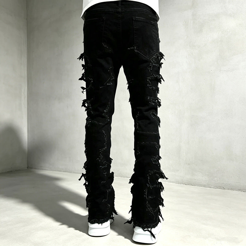 Herren Destroyed Skinny Jeans Drune