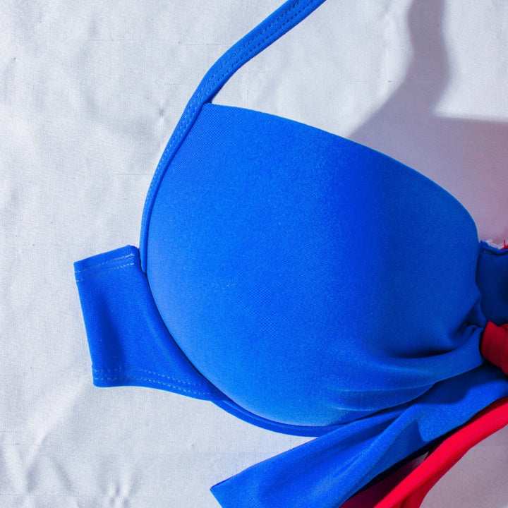 Damen hochtaillierter Bikini mit verspieltem Knoten-Design Drune