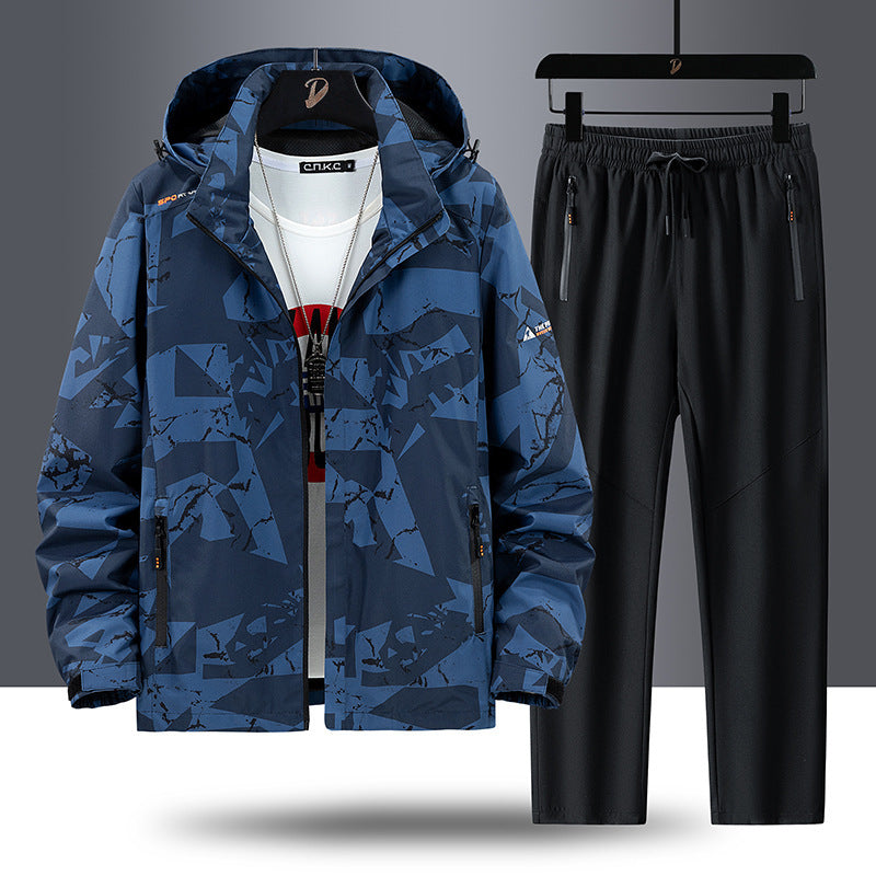 Herren Sportliches Trainingsanzug Drune