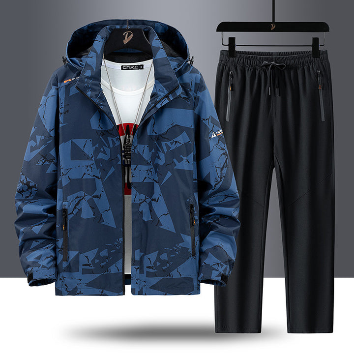 Herren Sportliches Trainingsanzug Drune