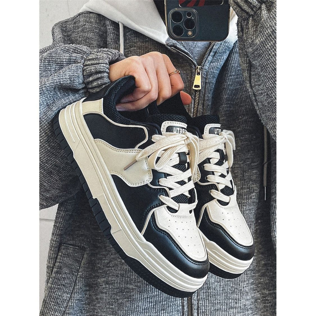 Damen Sportliche Chunky Sneakers mit atmungsaktiver Oberflächenstruktur und flexibler Sohle Drune