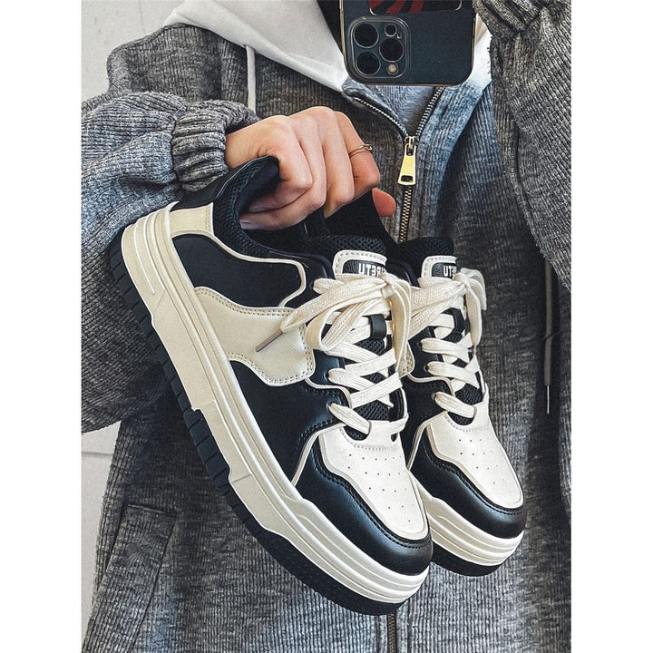 Damen Sportliche Chunky Sneakers mit atmungsaktiver Oberflächenstruktur und flexibler Sohle Drune