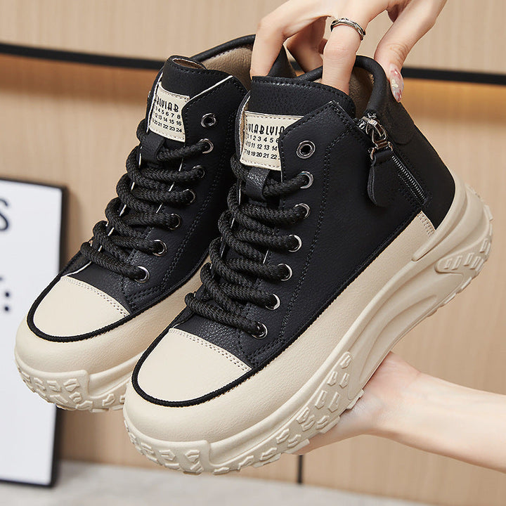 Damen High-Top Sneakers mit wasserabweisender Oberfläche und rutschfester Sohle Drune