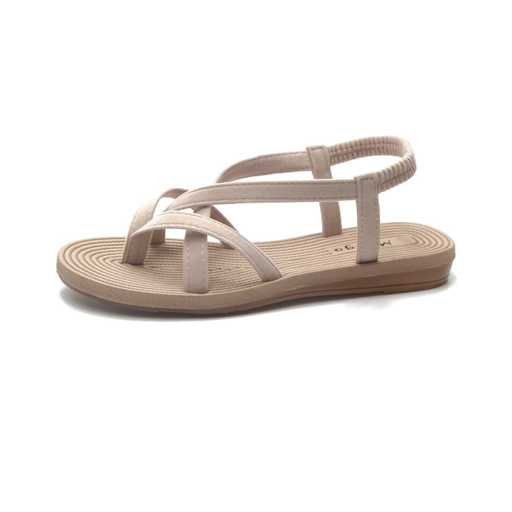 Damen nan Riemchensandalen mit elastischem Fersenriemen und gedämpftem Komfortfußbett Drune