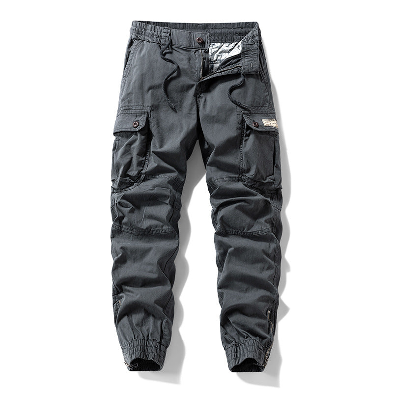 Herren Cargo-Jogginghose im Utility‑Stil mit elastischem Tunnelzugbund und verstärkten Kniepaneelen Drune