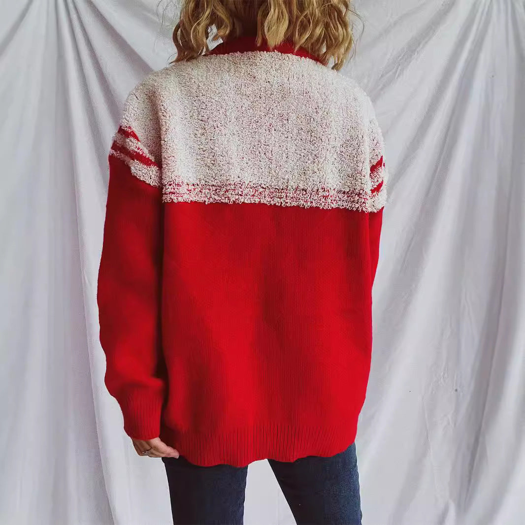 Damen Strickpullover mit festlichem Design und weichem Material Drune