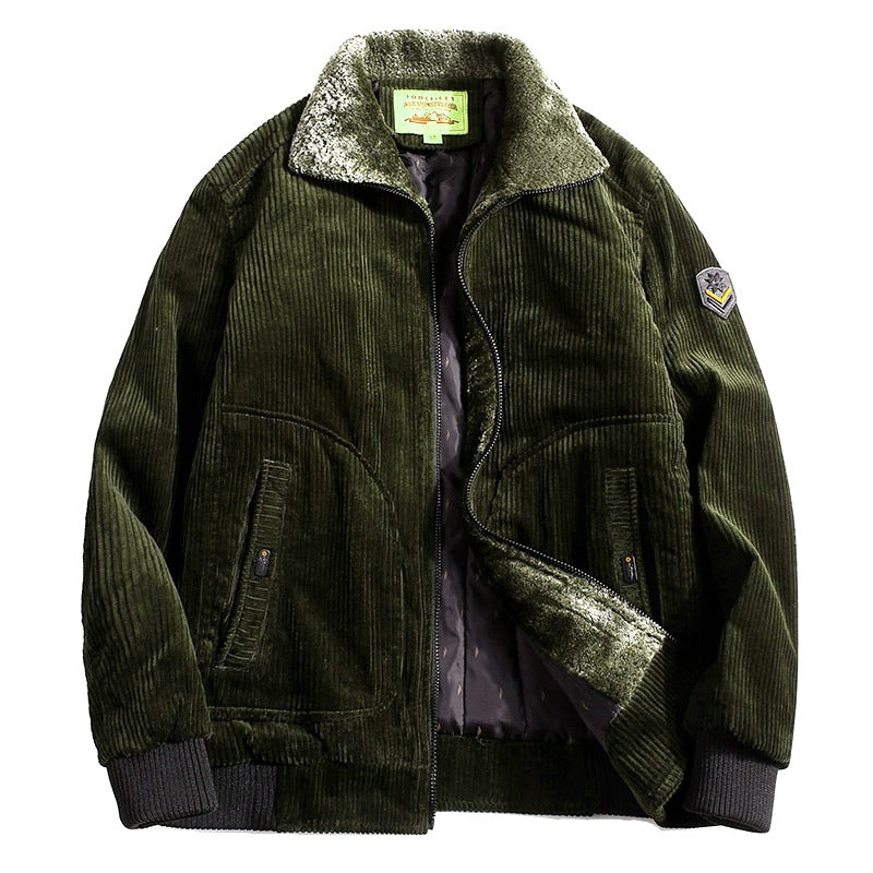 Herren Stylische Cordjacke Drune