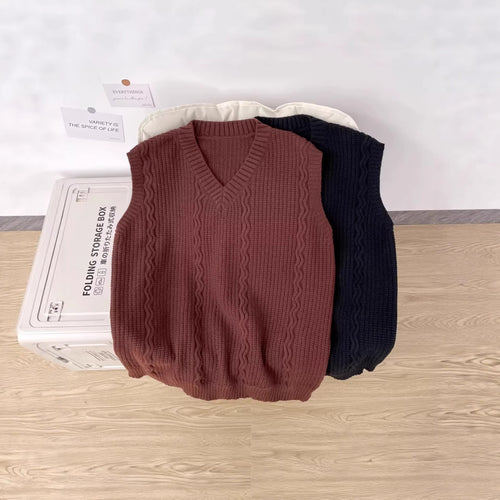 Damen Strickpullover ohne Ärmel Drune