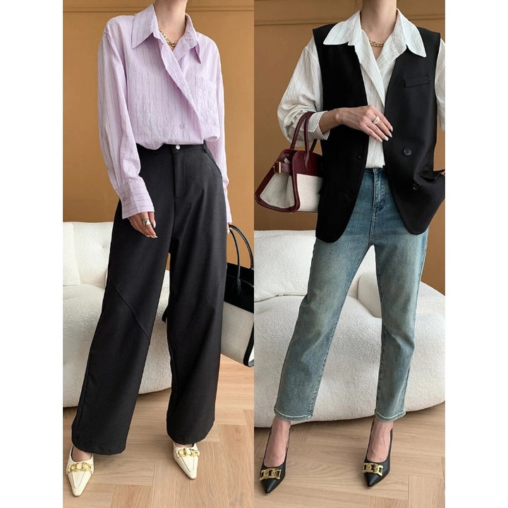 Damen elegante Weste mit modernen Details und klassischem Schnitt Drune
