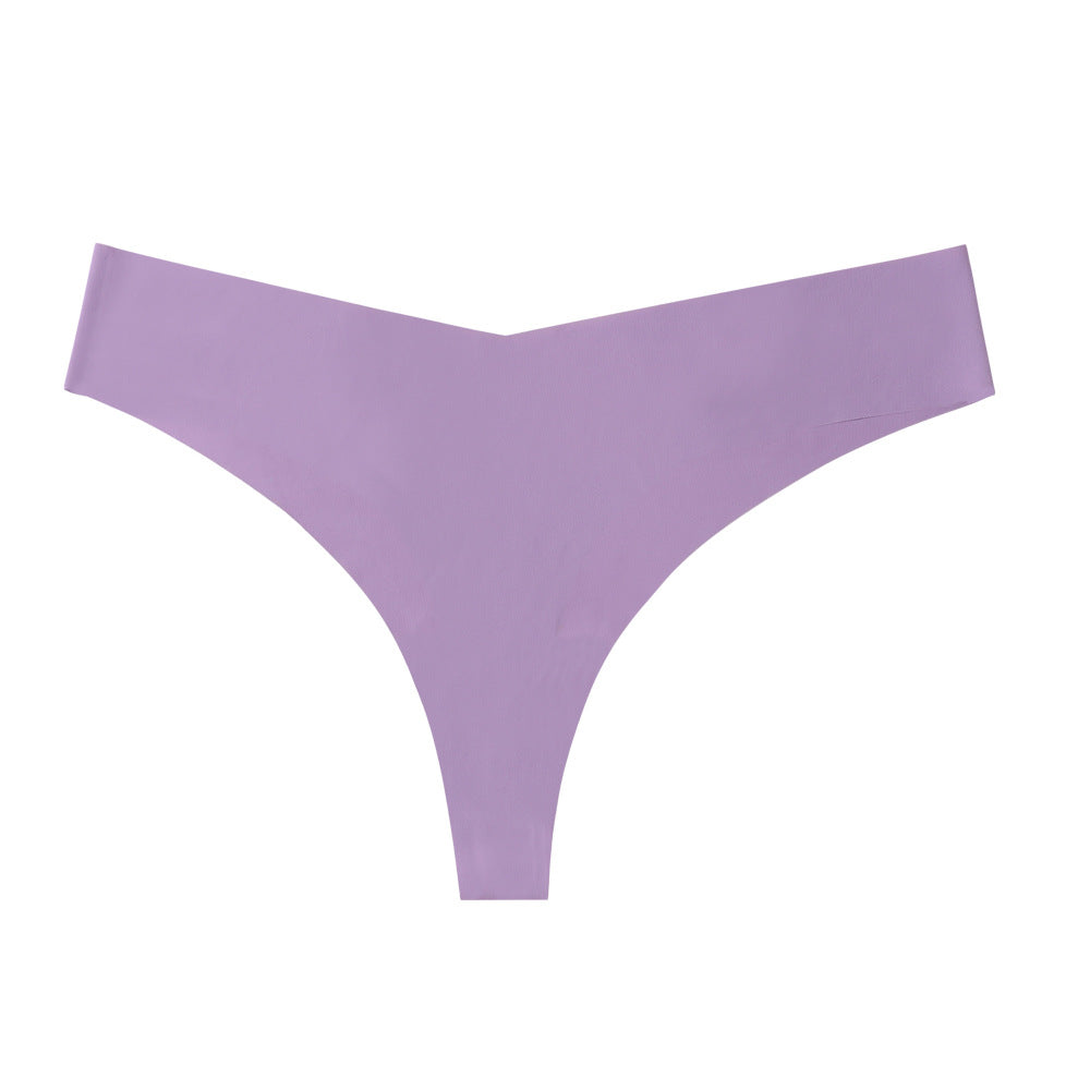 Damen Hochgeschnittener Tanga aus elastischer Mikrofaser mit nahtloser Verarbeitung Drune