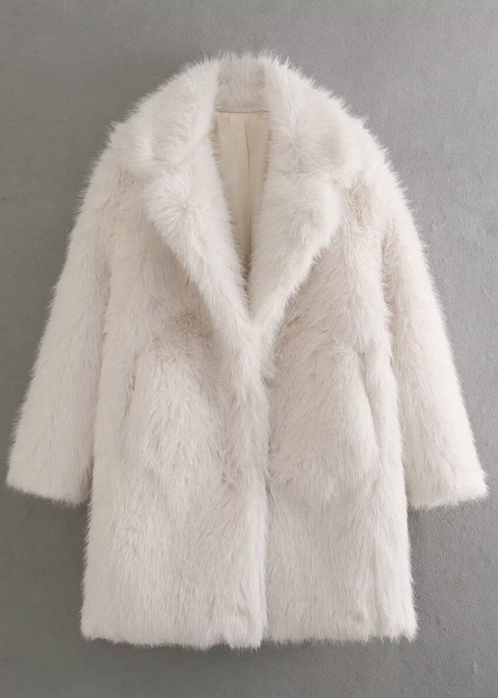 Drune | Elegante Damen Winterjacke mit Weichem Kunstpelz