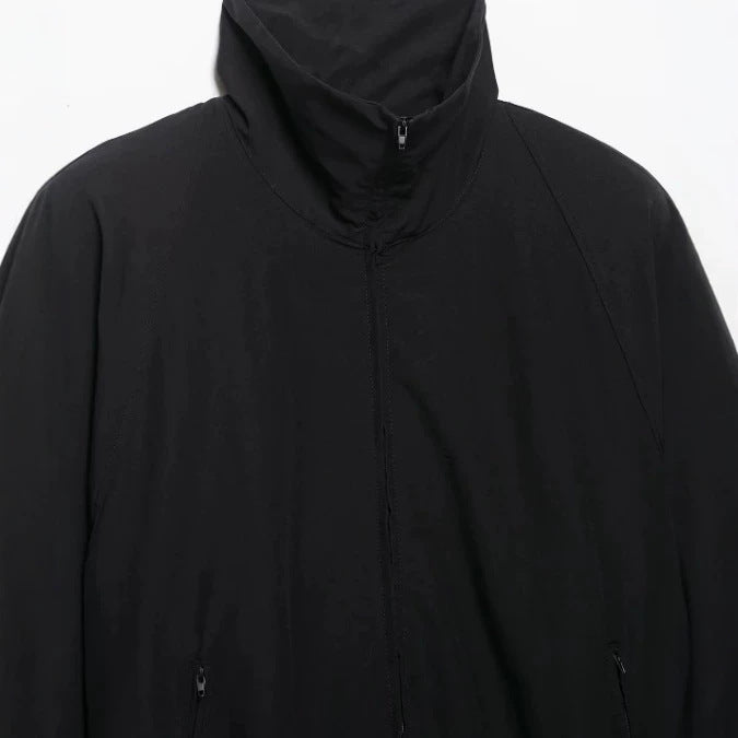 Damen Leichte Oversize-Windjacke im Bomberstil mit hohem Stehkragen und Kordelzug Drune