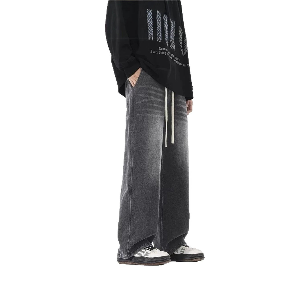 Herren Bequeme und lässige Weitgeschnittene Jeans Drune