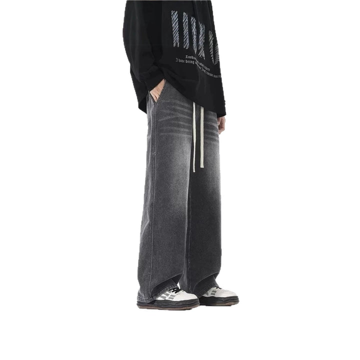 Herren Bequeme und lässige Weitgeschnittene Jeans Drune