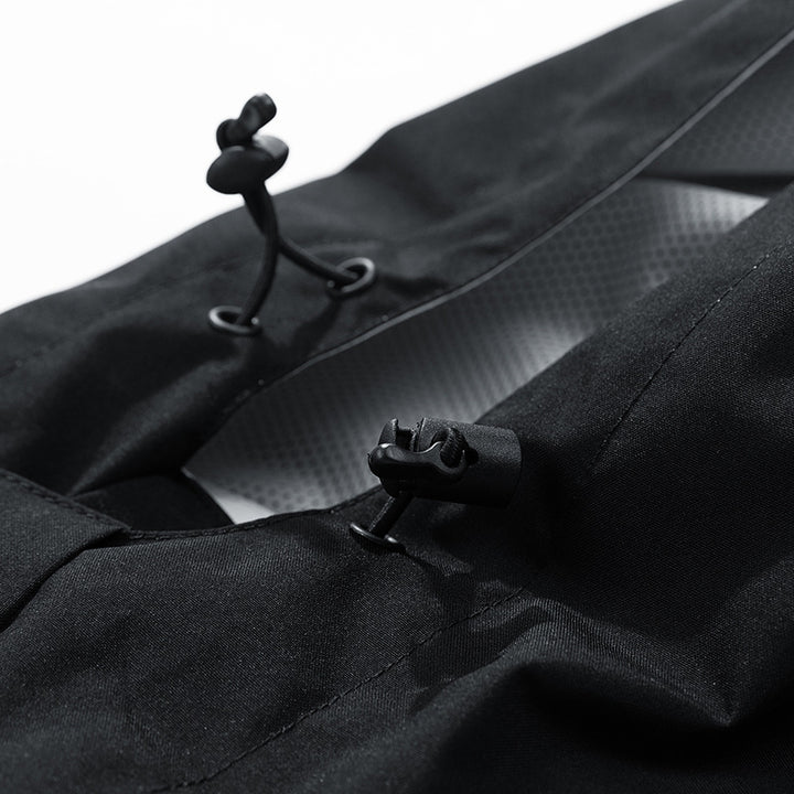 Herren Wasserdichte dreilagige Outdoorjacke mit Kapuze, atmungsaktivem Meshfutter und verstellbaren Bündchen Drune