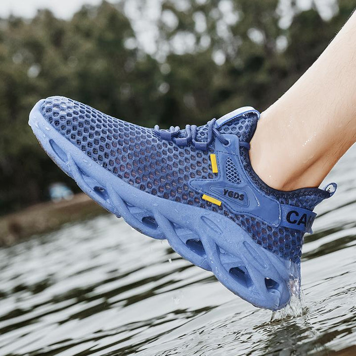 Damen Sportliche Sneakers mit atmungsaktiver Netzstruktur und flexibler Profilsohle Drune