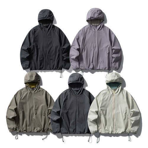 Unisex Leichte Kapuzen‑Softshelljacke mit Fleecegefütterter Innenkapuze und verstellbarem Saum Drune