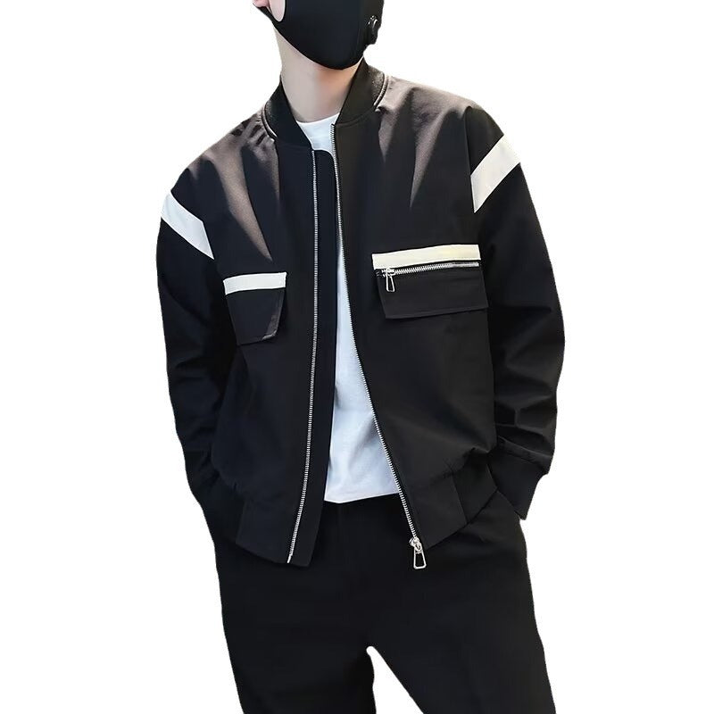 Herren modische Bomberjacke mit funktionalen Taschen und sportlichem Design Drune