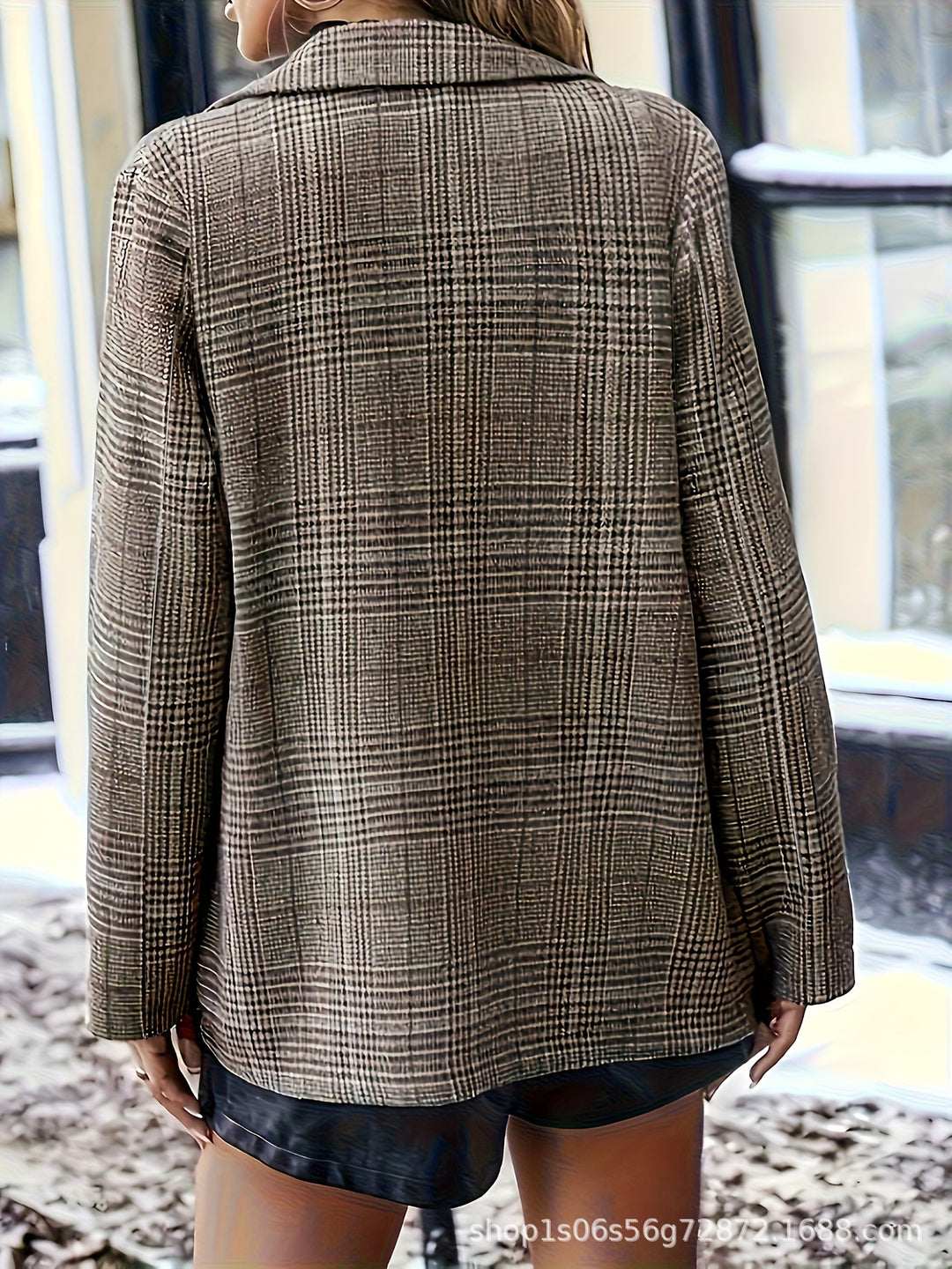 Drune | Blazer Braun aus Strukturwolle Tailleur-Schnitt Zeitlose Eleganz