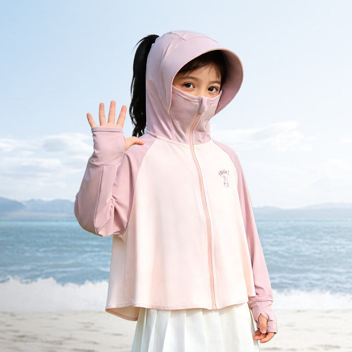 Mädchen multifunktionale UV-Schutzjacke mit Kapuze Drune