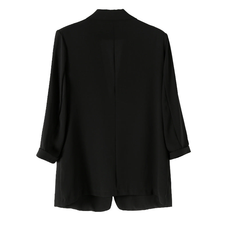 Damen elegante und lässige Oversized-Jacke mit langen Ärmeln Drune