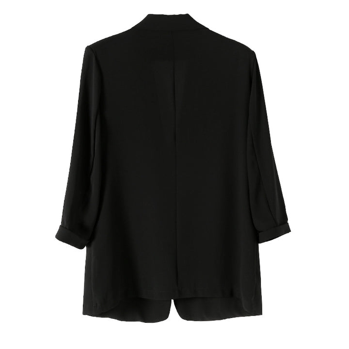 Damen elegante und lässige Oversized-Jacke mit langen Ärmeln Drune