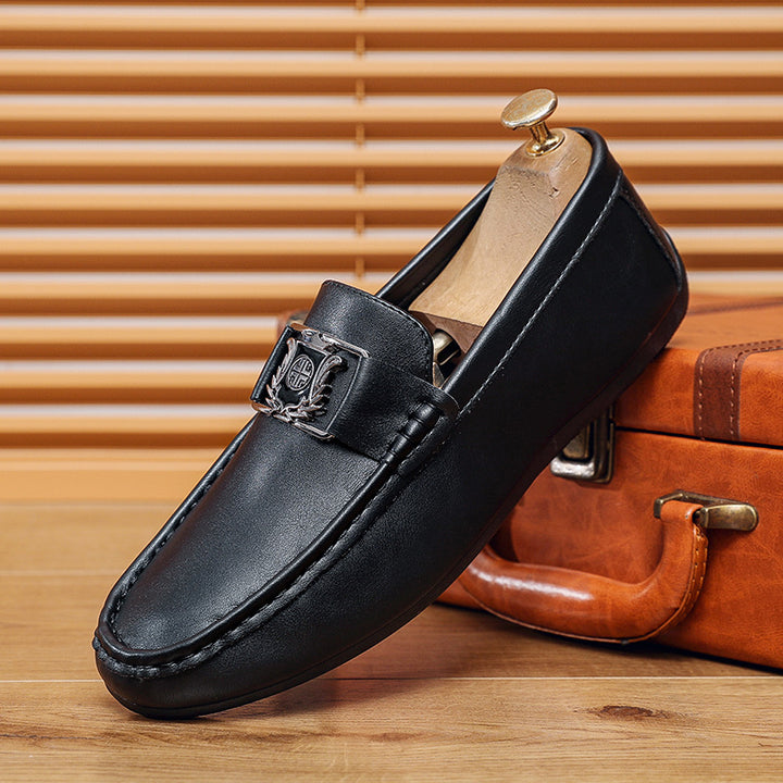 Herren Elegante Mokassins mit stilvollem Metallschnallen-Detail