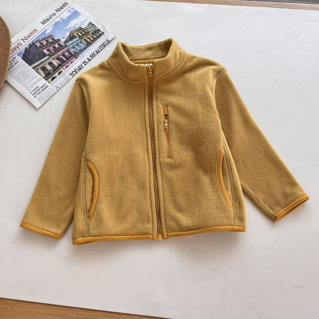 Damen Fleecejacke mit hochschließendem Kragen und praktischen Reißverschlusstaschen Drune