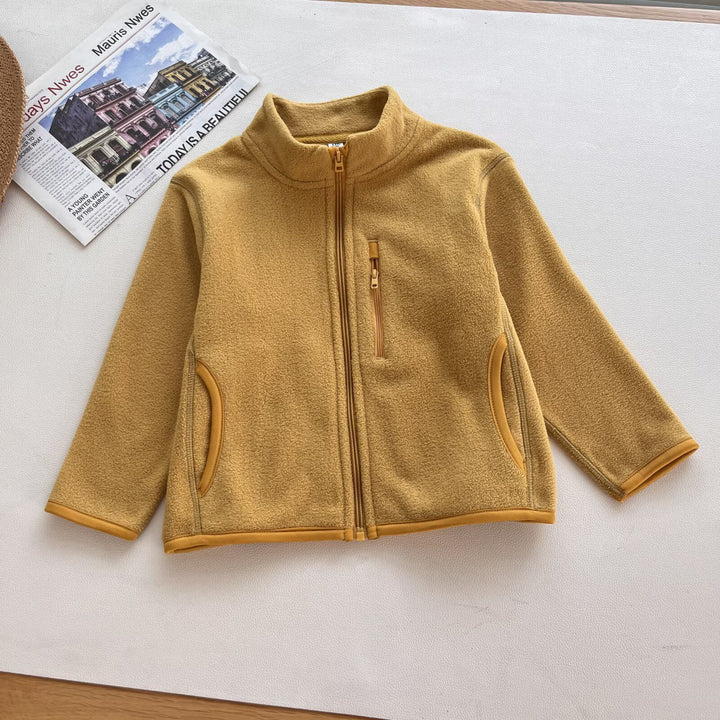Damen Fleecejacke mit hochschließendem Kragen und praktischen Reißverschlusstaschen Drune