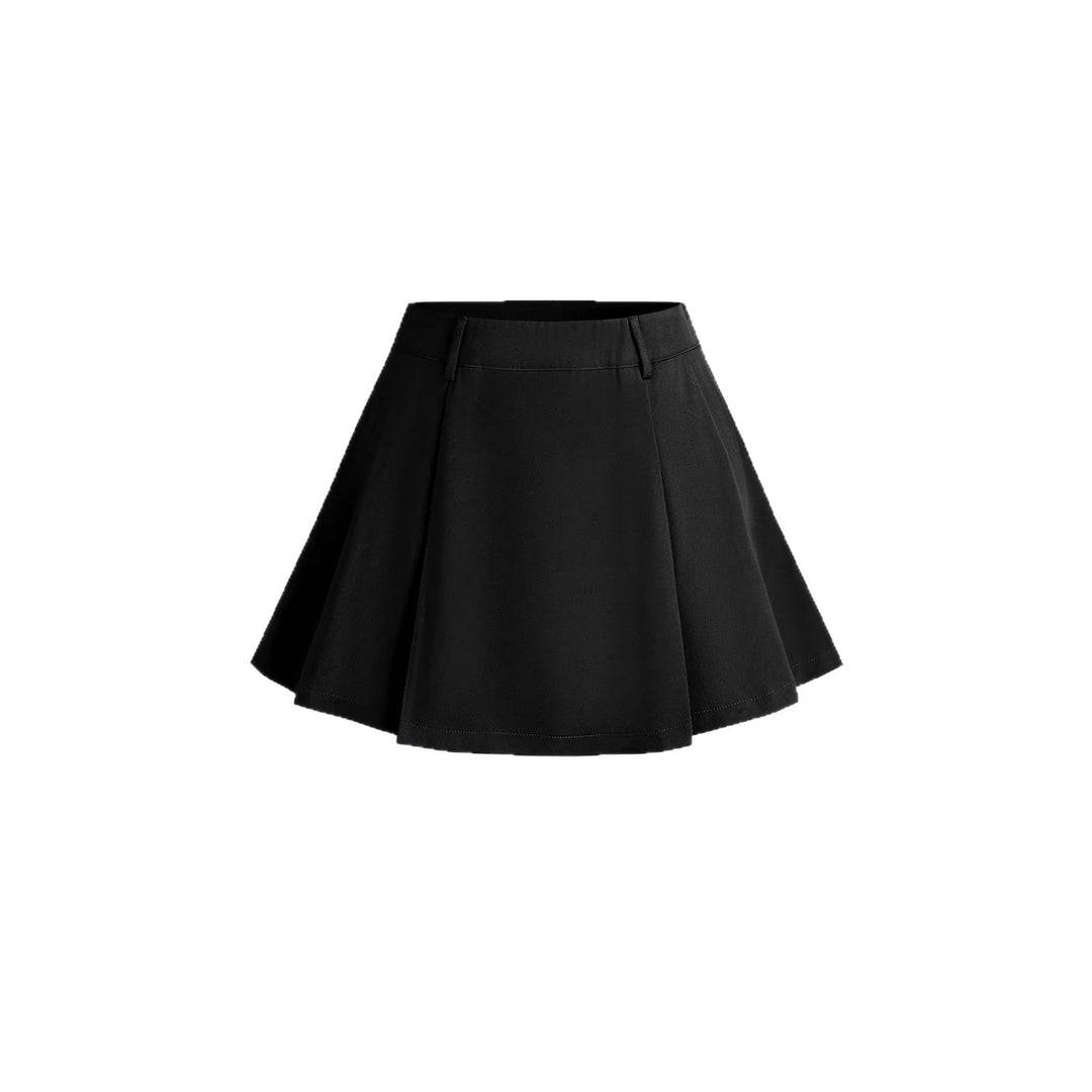 Damen Plissierter Minirock mit angedeutetem Bund Drune