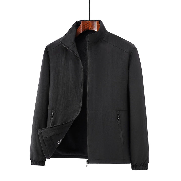 Herren Leichte Übergangsjacke mit Fleece-Innenfutter und Stehkragen Drune