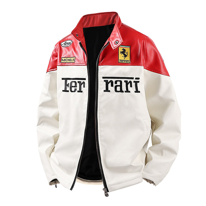 Herren Motorsport Lederjacke Drune