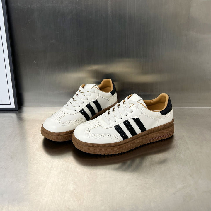Damen sportliche Retro-Sneakers mit klassischem Design und atmungsaktiver Oberkonstruktion Drune