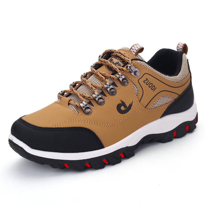 Herren robuste Trail‑Trekking‑Sneaker mit verstärkter Zehenkappe, Metallösen und multidirektionaler Profilsohle Drune
