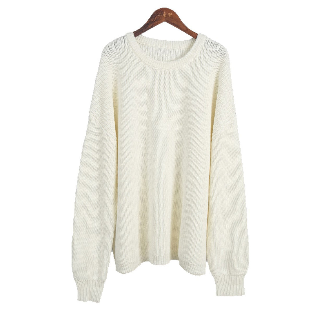 Damen Oversized Strickpullover mit lässigem Schnitt Drune
