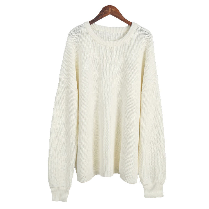 Damen Oversized Strickpullover mit lässigem Schnitt Drune