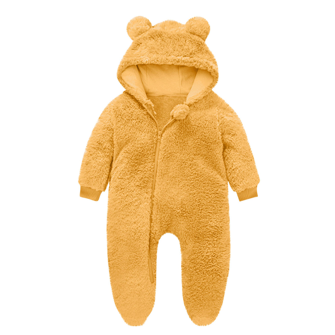 Kleinkind Fleece Overall mit Bärenohren Drune