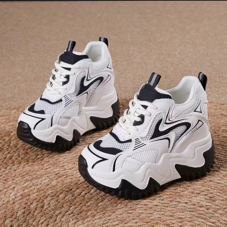 Damen Chunky Sneakers mit luftiger Mesh-Oberfläche und dämpfendem Komfort Drune