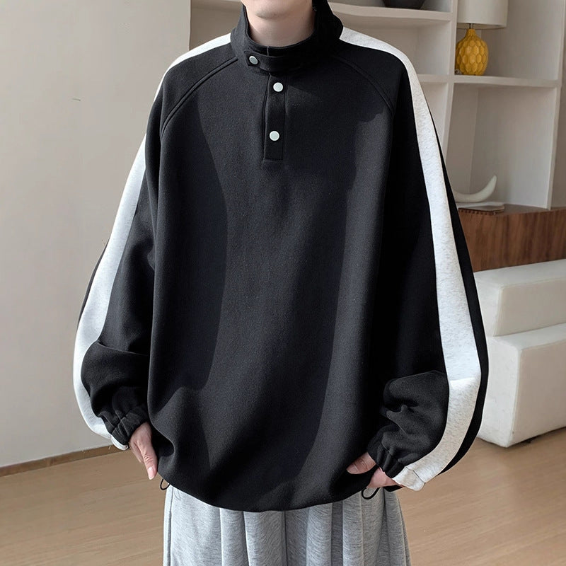 Herren Lässiger Overshirt Pullover Drune