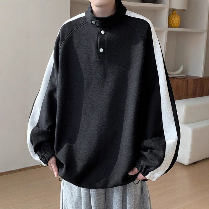 Herren Lässiger Overshirt Pullover Drune