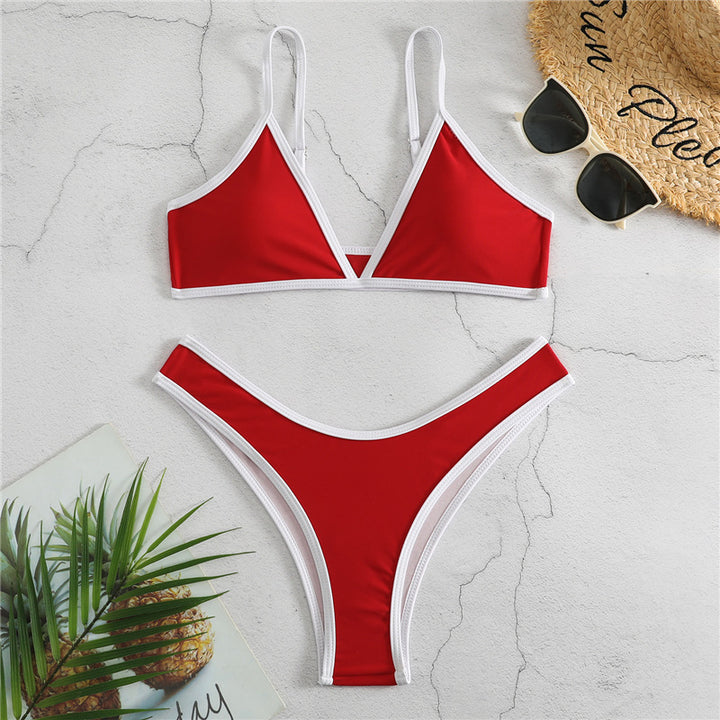 Damen Triangel-Bikini mit eleganter Naht und sportlichem Schnitt Drune